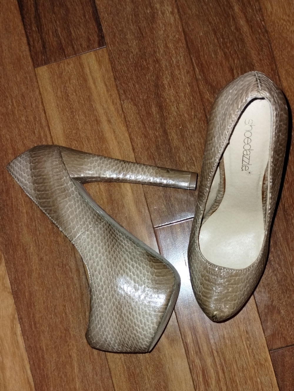 Sky Hi 5.5' Snakeskin Heels